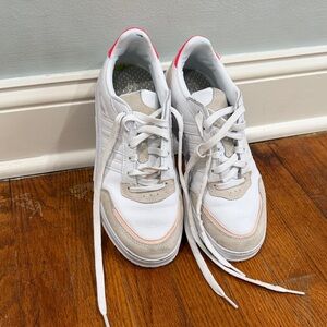 adidas White and Pink Women's Sneakers